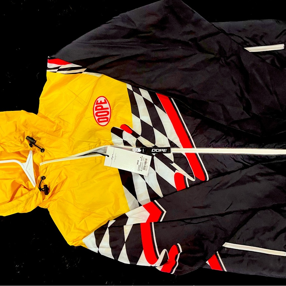 Dope brand racing jacket windbreaker brand new with tags